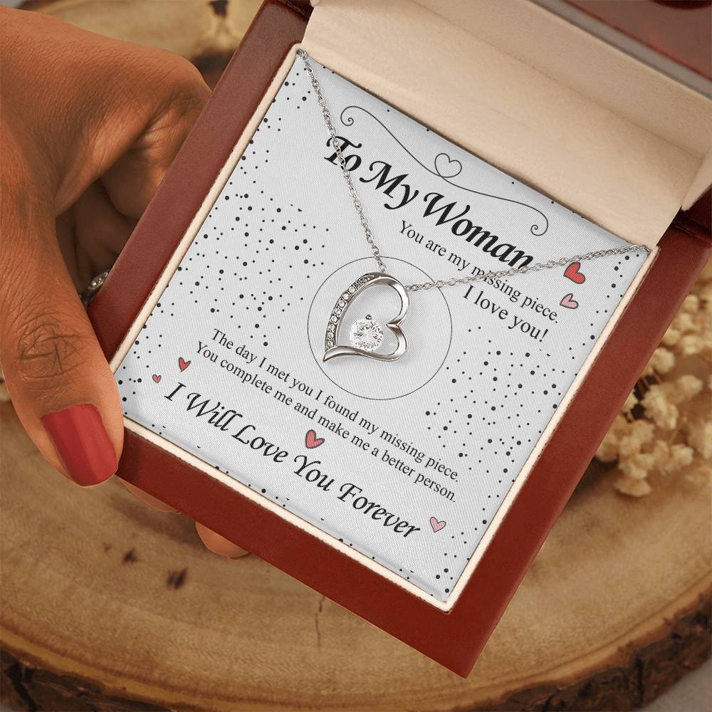 To my Wife - Love Heart Necklace